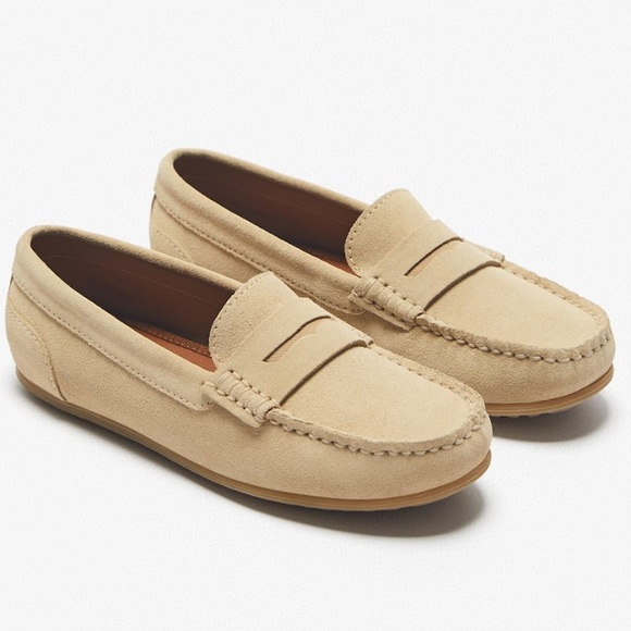 boys beige loafers